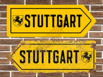 Stuttgart Metal Road Sign