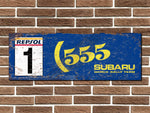 Subaru 555 Rally Team Sign