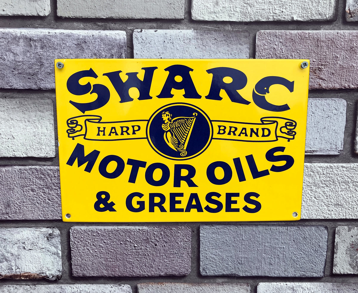 Swarc Motor Oils Enamel Sign