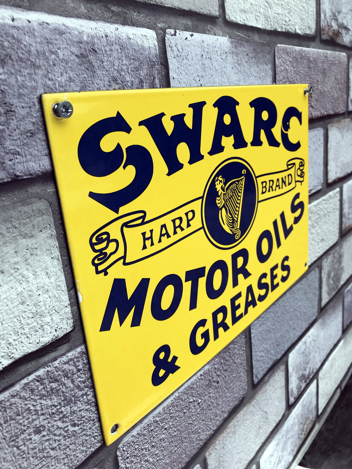 Swarc Motor Oils Enamel Sign