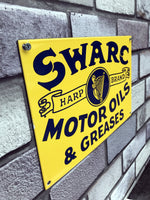 Swarc Motor Oils Enamel Sign