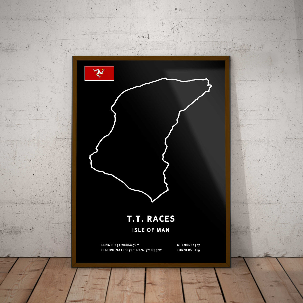 Isle of Man TT Circuit Paper Poster