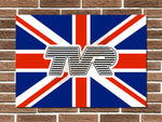 TVR Union Jack Metal Sign