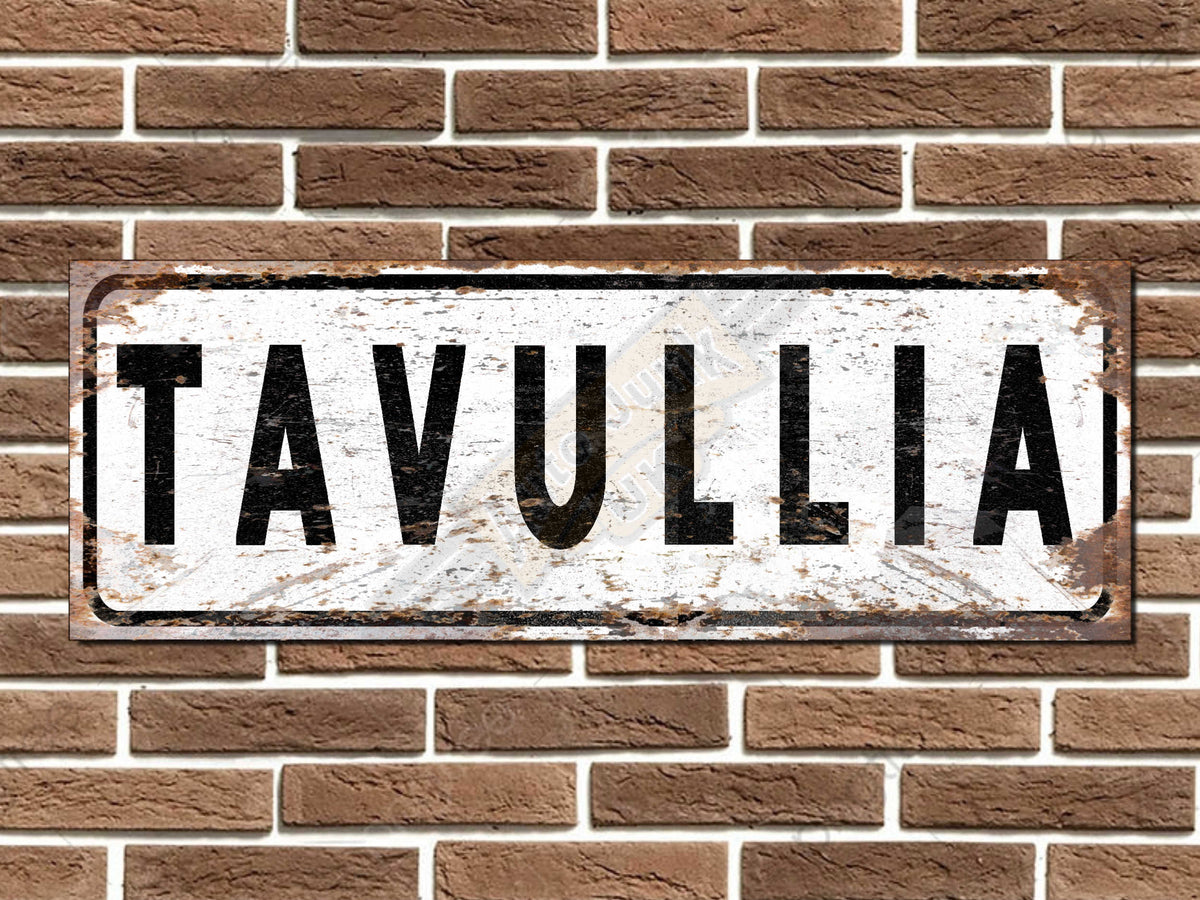 Tavullia Italian Street Sign