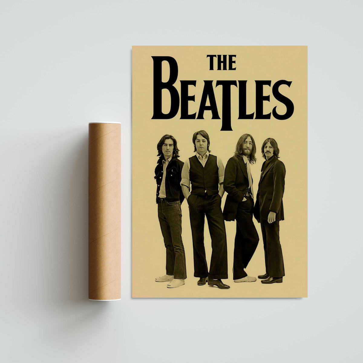 The Beatles Paper Poster