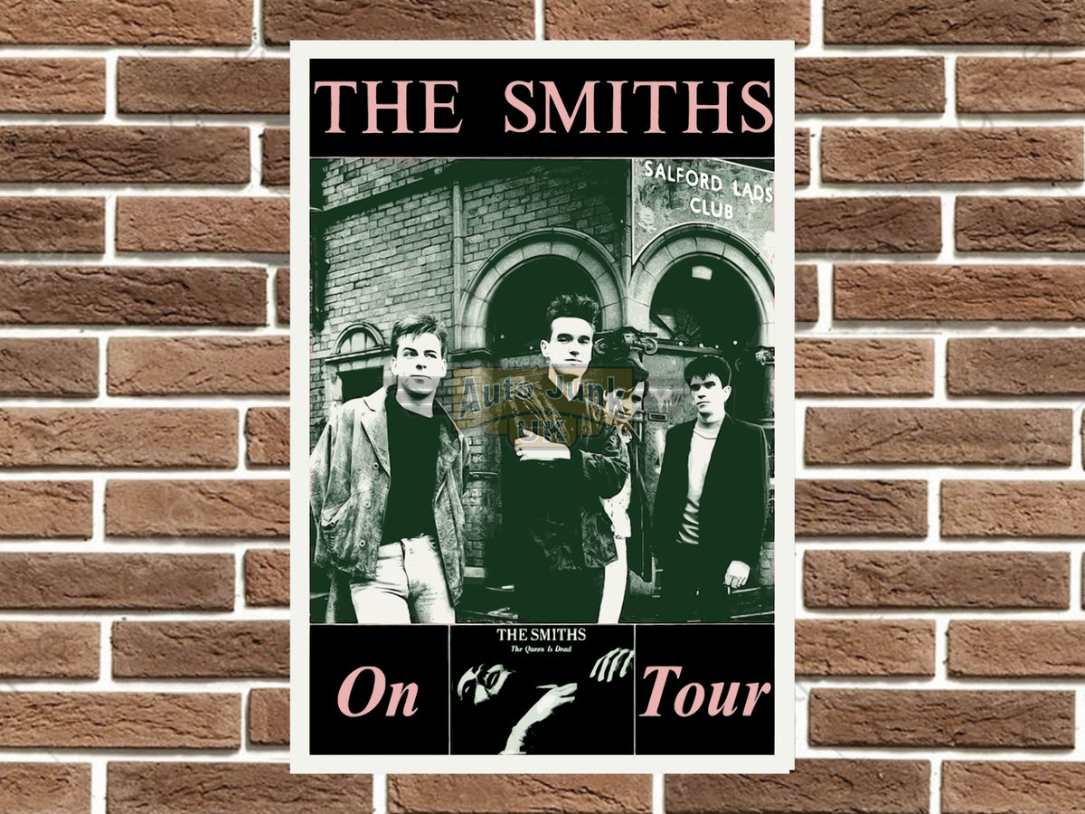 The Smiths on Tour Metal Poster Sign