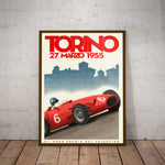 Torino Grand Prix 1955 Paper Poster