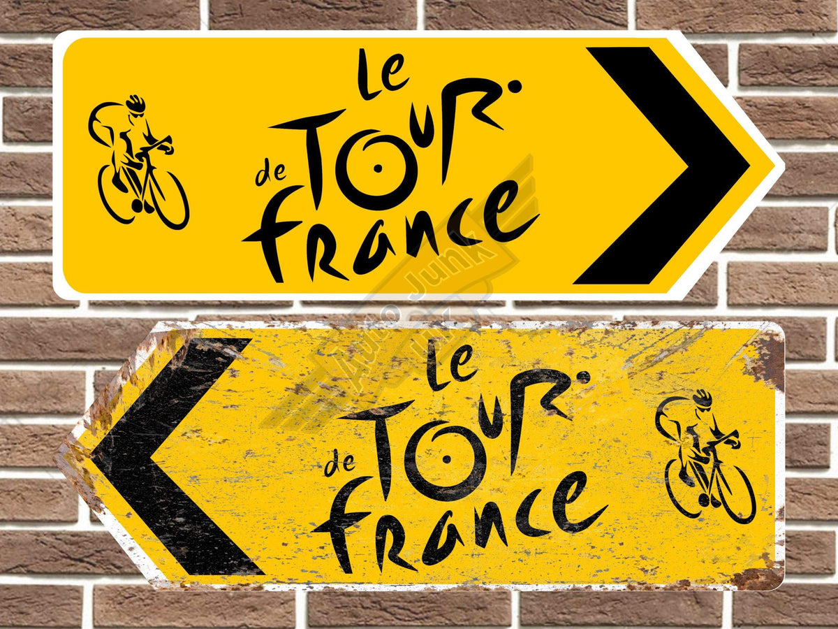 Tour de France Metal Road Sign