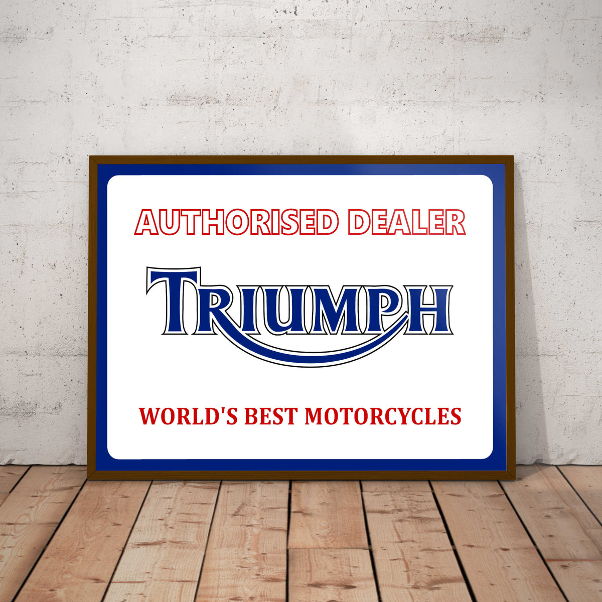 Triumph Dealer Paper Poster