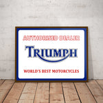 Triumph Dealer Paper Poster