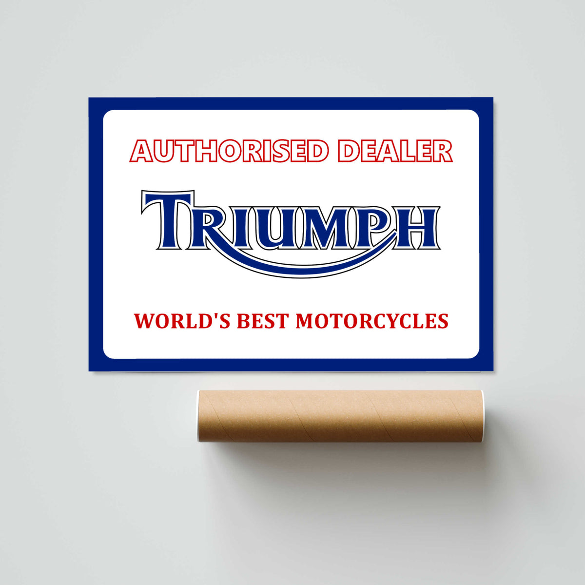 Triumph Dealer Paper Poster