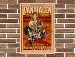 Van Halen U.S. Invasion Metal Poster Sign