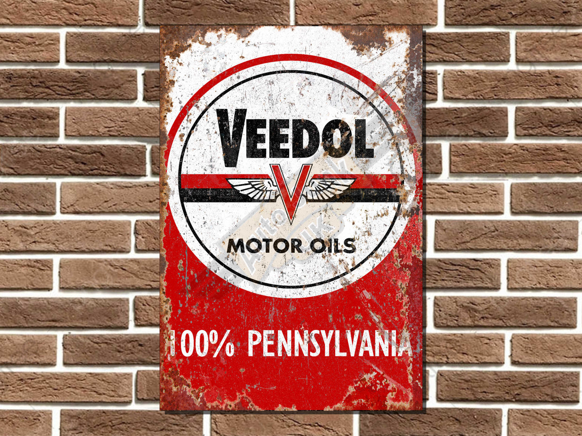 Veedol Motor Oils Metal Sign