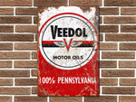 Veedol Motor Oils Metal Sign