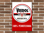 Veedol Motor Oils Metal Sign