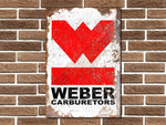 Weber Carburettors Metal Sign