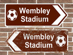 Wembley Stadium Metal Road Sign