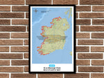 Wild Atlantic Way Route Layout Metal Sign