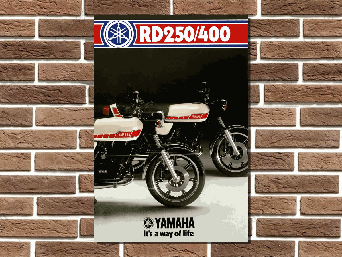 Yamaha RD250 RD400 Metal Sign