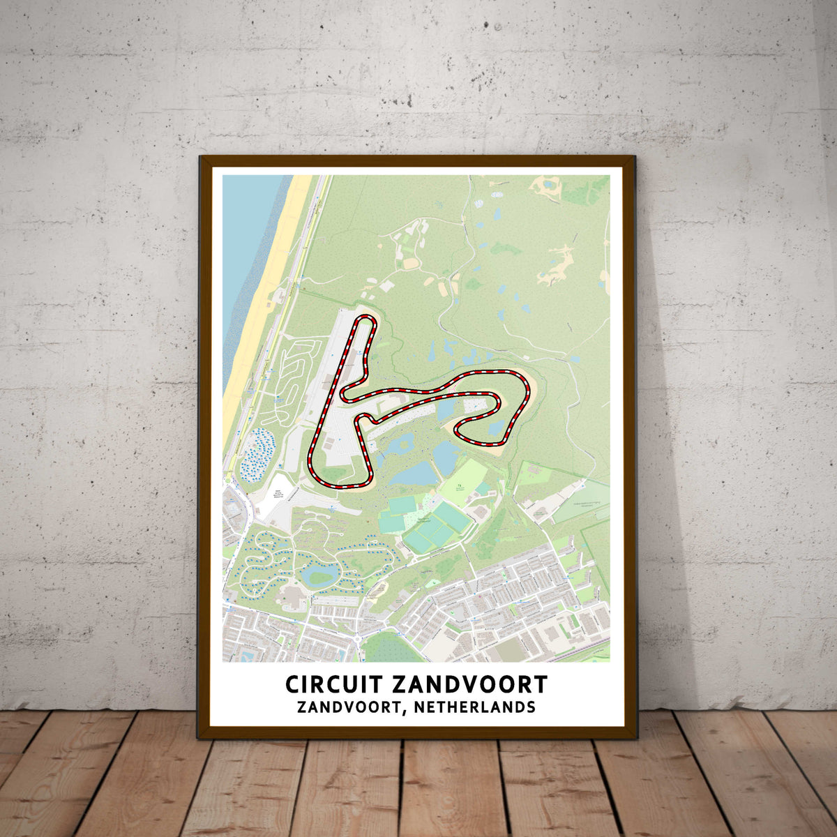 Circuit Zandvoort Map Paper Poster