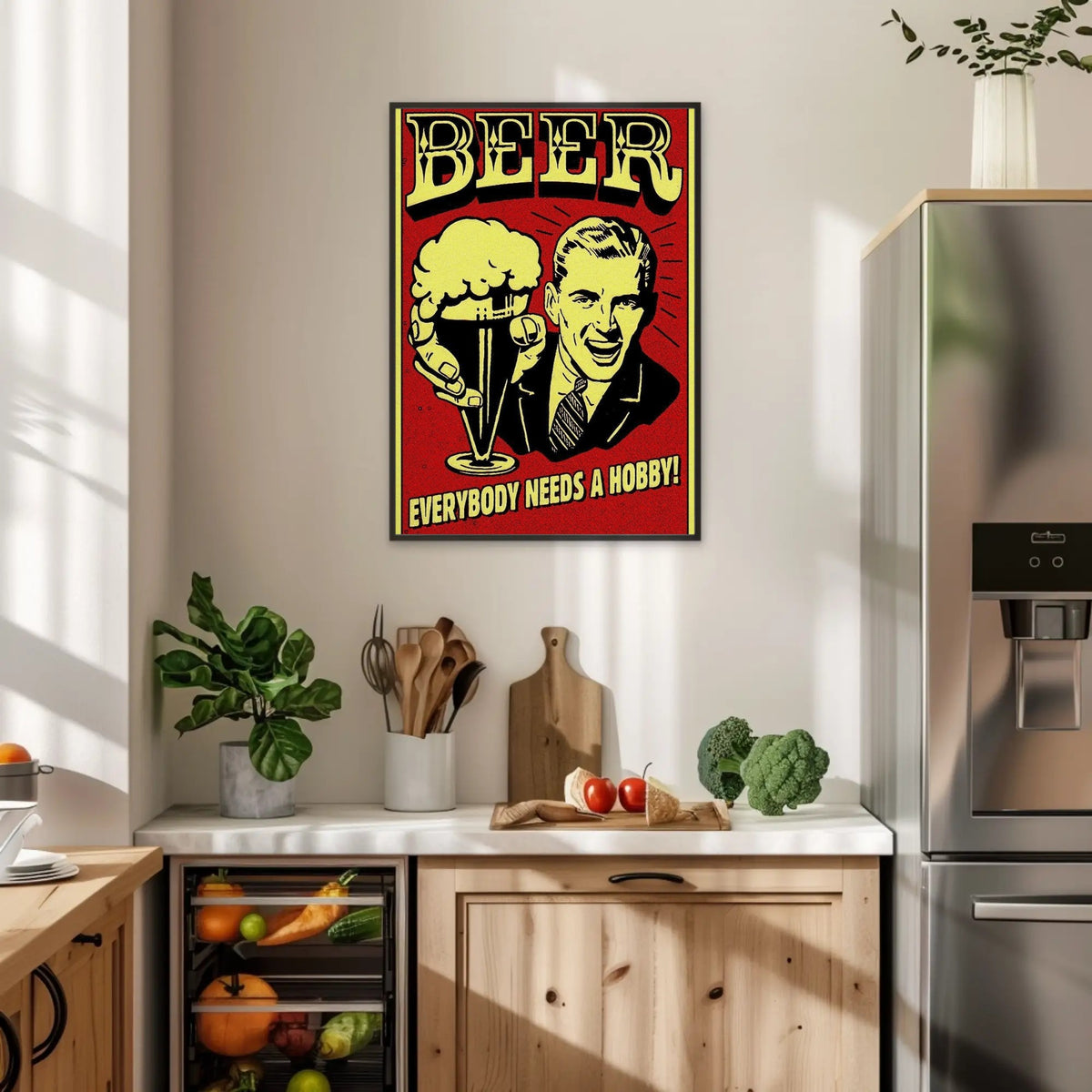 Beer Hobby Paper Poster