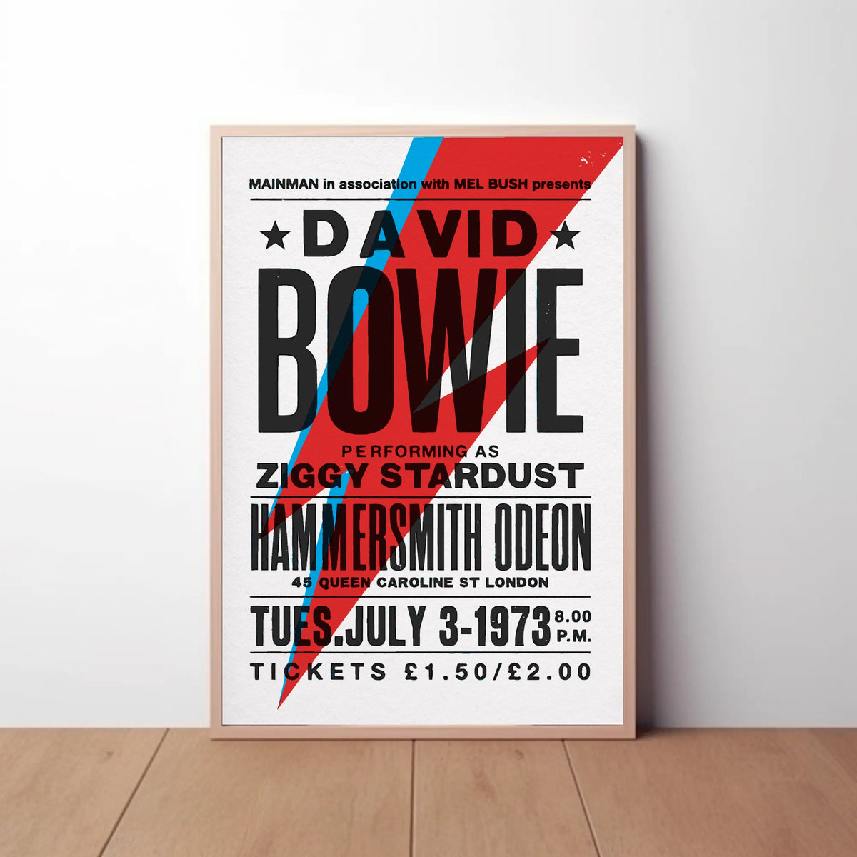 David Bowie Ziggy Stardust Paper Poster