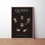 Queen Bohemian Rhapsody Paper Poster