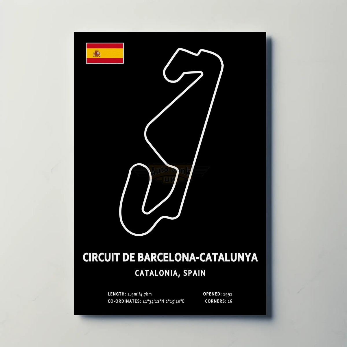 Circuit de Barcelona Catalunya Circuit Paper Poster