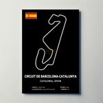 Circuit de Barcelona Catalunya Circuit Paper Poster