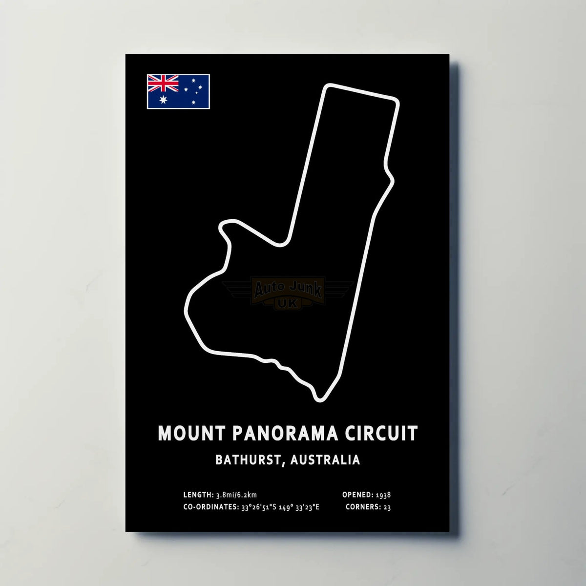 Mount Panorama Bathurst Circuit Paper Poster