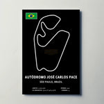 Autodromo Jose Carlos Pace Circuit Paper Poster