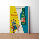 7up The All-Family Drink Paper Poster