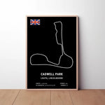 Cadwell Park Circuit Paper Poster