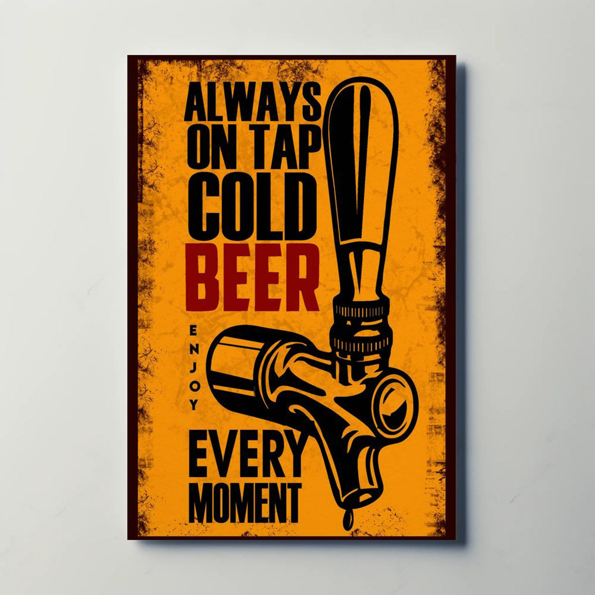 Cold Beer On Tap Paper Poster