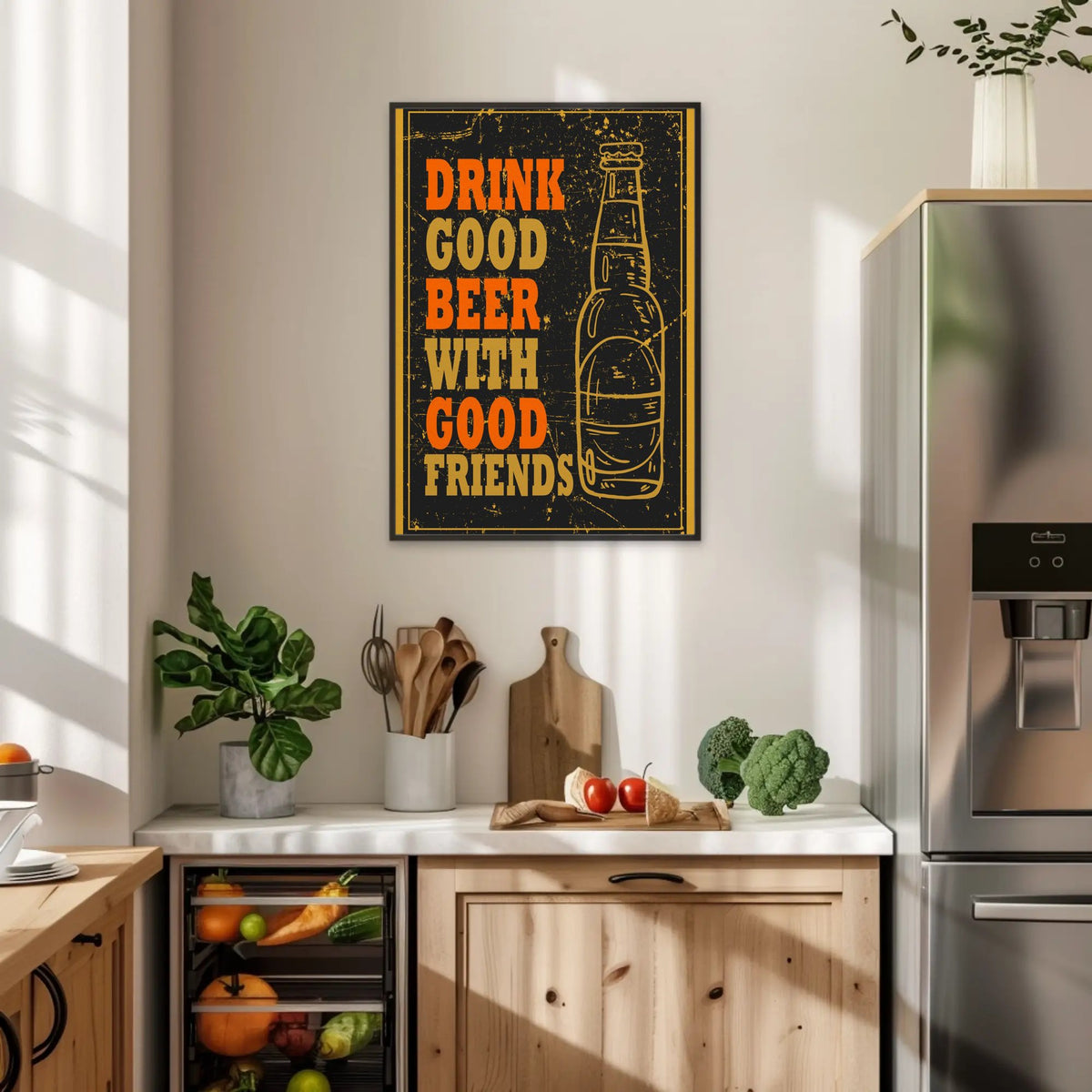 Drink Good Beer Paper Poster