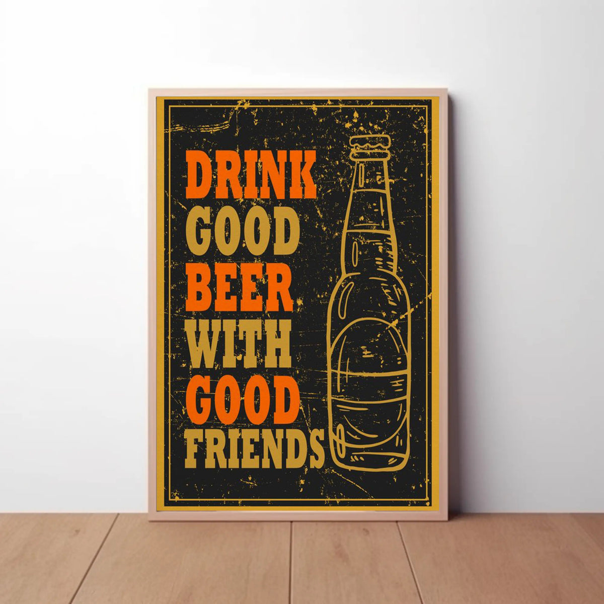 Drink Good Beer Paper Poster