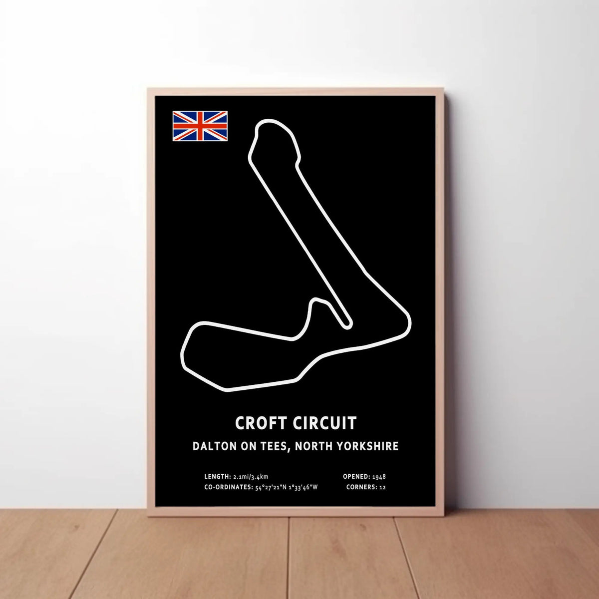 Croft Circuit Paper Poster