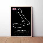 Croft Circuit Paper Poster