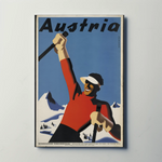 Austria Metal Ski Poster