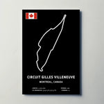 Circuit Gilles Villeneuve Paper Poster