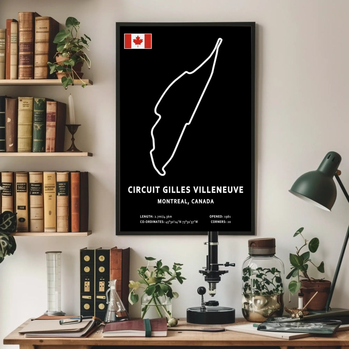 Circuit Gilles Villeneuve Paper Poster