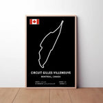Circuit Gilles Villeneuve Paper Poster