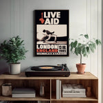 Live Aid London Paper Poster