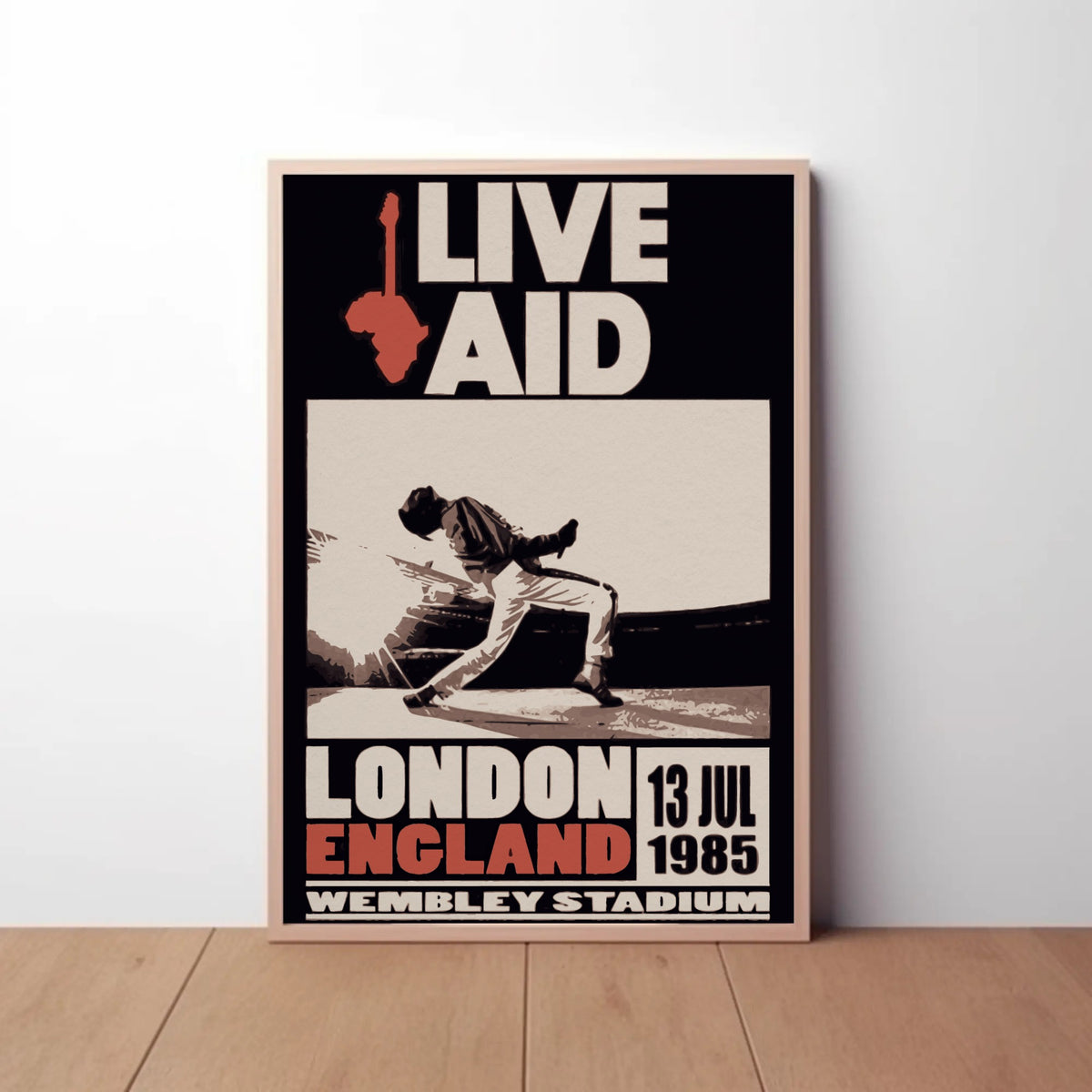 Live Aid London Paper Poster