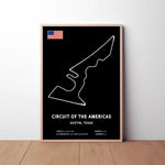 Circuit of The Americas Circuit Paper Poster