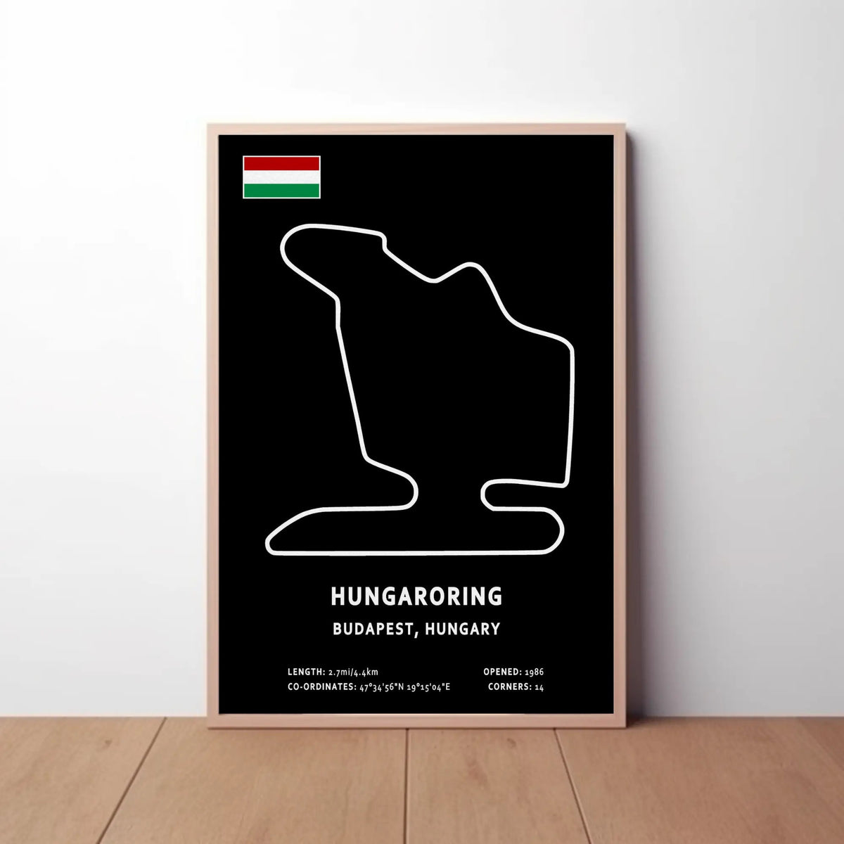 Hungaroring Circuit Paper Poster
