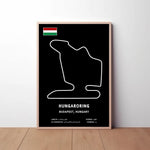 Hungaroring Circuit Paper Poster