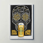 Corona Day of the Dead Paper Poster