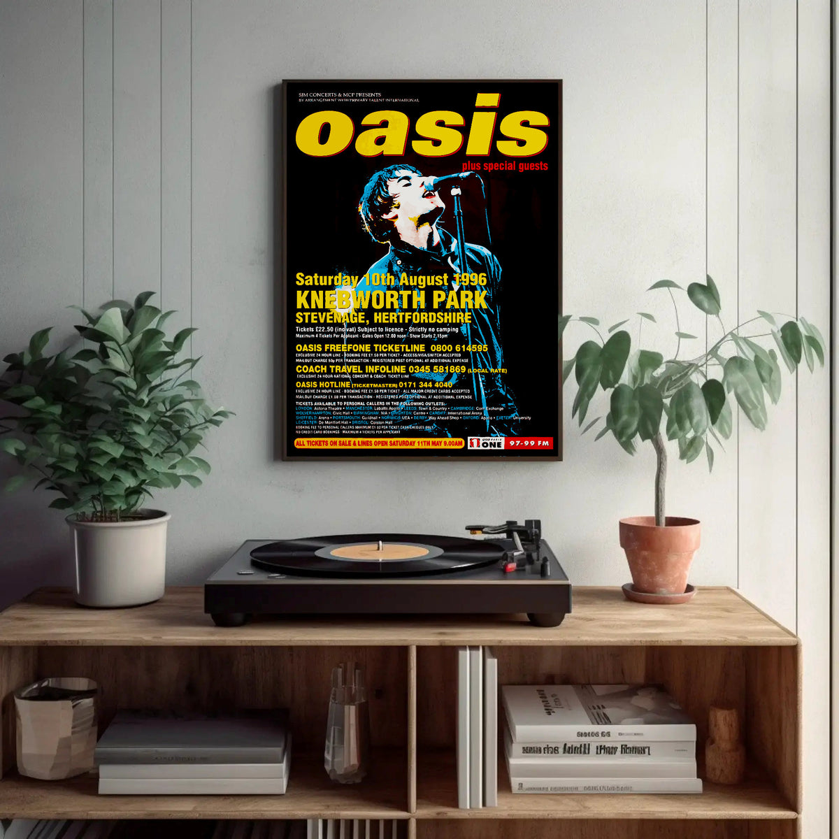 Oasis Knebworth Park 1996 Paper Poster