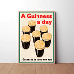 Guinness a Day Paper Poster